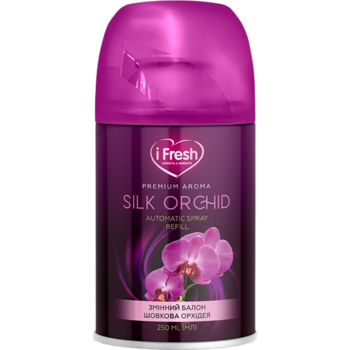 Сменный баллон к автоматическому освежителю воздуха iFresh Premium Aroma Silk orchid, 250 мл - Pampik
