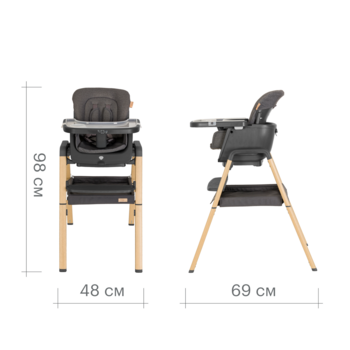 Стільчик для годування Tutti Bambini Nova, сірий (611010/3590) - Pampik - 3