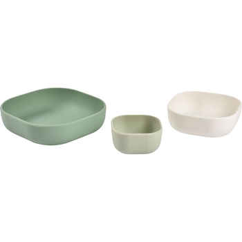 Набор глубоких силиконовых тарелок Beaba, разноцветный, 3 шт. (913567) - Pampik - 2