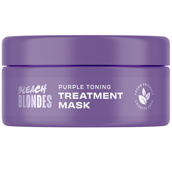 Маска для волосся Lee Stafford Bleach Blondes Purple Toning Treatment Mask тонуюча 250 мл - Pampik