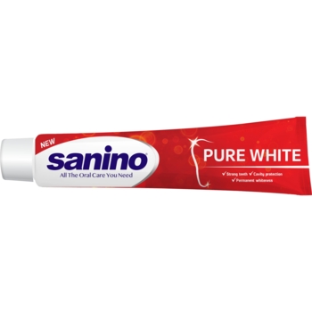 Зубная паста Sanino Pure White Отбеливающая 90 мл - Pampik