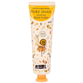 Крем для рук Skinpastel Pure Snail Soothing Hand Cream, заспокійливий, 60 мл - Pampik