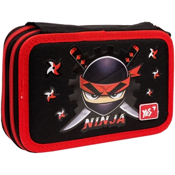 Пенал жесткий Yes HP-01 Ninja, 13х21х4 см, черный (533391) - Pampik