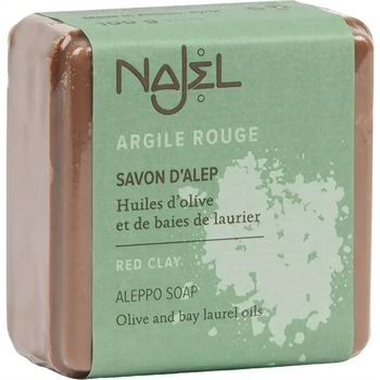 Алеппское мыло Najel Aleppo Soap Red Clay с красной глиной 100 г - Pampik