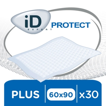 Одноразові гігієнічні пелюшки iD Protect Plus, 60x90 см, 30 шт. - Pampik - 2
