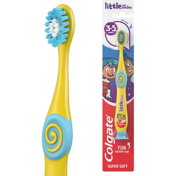 Дитяча зубна щітка Colgate Little Kids Smiles жовта - Pampik - 3