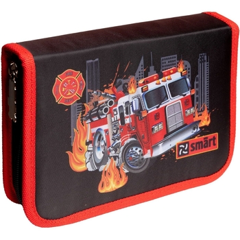 Пенал твердий Smart HP-04 Fireman, 13х21х4 см, чорний (533296) - Pampik