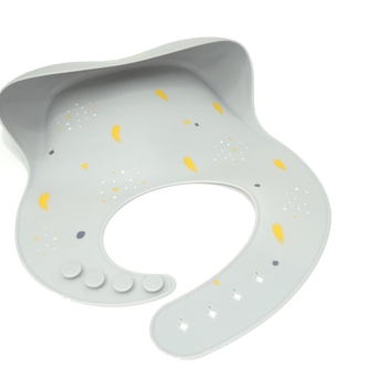 Силиконовый нагрудник с карманом Oribel Cocoon, серый (OR227-90013) - Pampik - 2