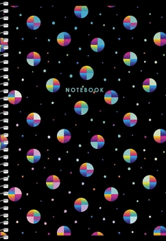 Тетрадь для записей Student Круги 3D А5, в клеточку, спираль, 80 листов (A5-SC-080-6093K) - Pampik