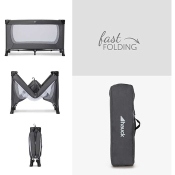 Дитячий манеж Hauck Dream N Play Plus Grey, сірий (60361-1) - Pampik - 3