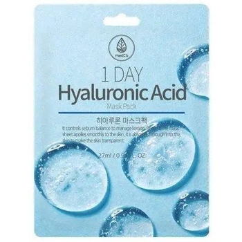 Тканевая маска для лица MED B 1 Day, с гиалуроновой кислотой, 27 г - Pampik