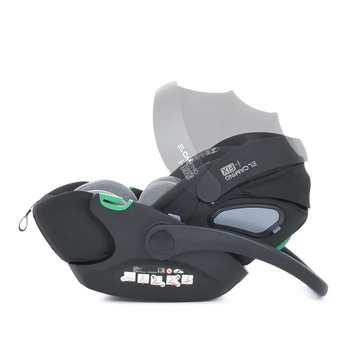 Автокресло El Camino i-FIX ME 1110 Royal Dark Gray темно-серое (25882) - Pampik - 4