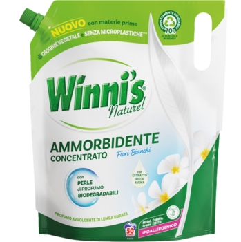 Гипоаллергенный ополаскиватель для стирки Winni's Ammorbidente EcoFormato Fiori Bianci,1.25 л - Pampik