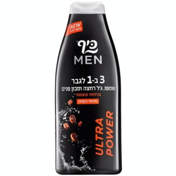 Гель для мужчин Keff Ultra Power 3в1, для душа, волос и лица, 700 мл - Pampik