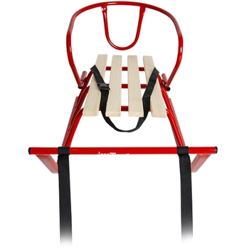 Санки Vitan Лайка зі спинкою червоні (2030058) - Pampik - 4