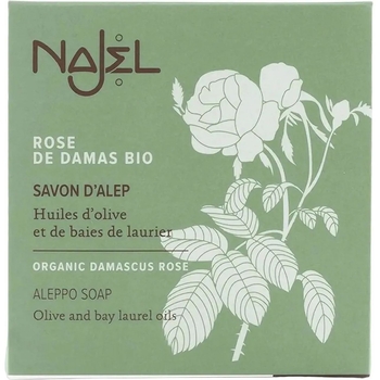 Алеппское мыло Najel Aleppo Soap Organic Damascus Rose с органической Дамасской розой, 100 г - Pampik