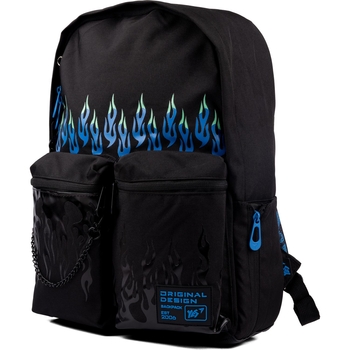 Рюкзак Yes T-126 Cold fire, черный (558930) - Pampik
