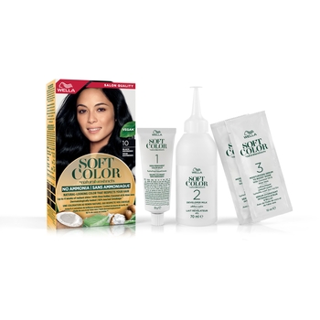 Краска для волос Wella Soft Color тон 10 Черный эспрессо (3616302076796) - Pampik - 5
