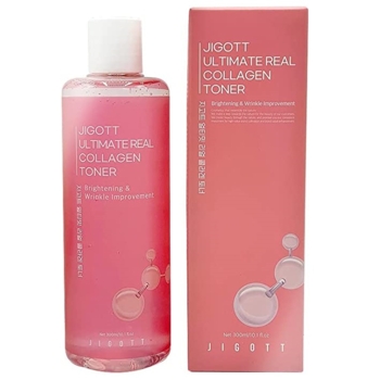 Тонер для обличчя Jigott Ultimate Real Collagen Toner Колаген, 300 мл - Pampik