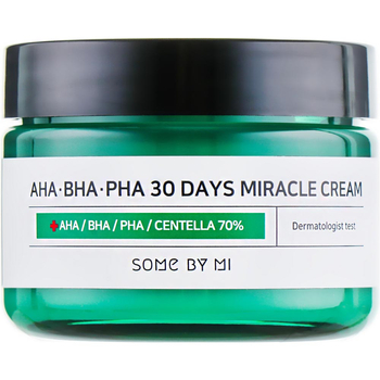 Крем для обличчя Some By Mi AHA-BHA-PHA 30 Days Miracle Cream відновлювальний з комплексом кислот 60 мл - Pampik