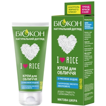Крем для лица Біокон I love rice увлажняющий 60 мл - Pampik