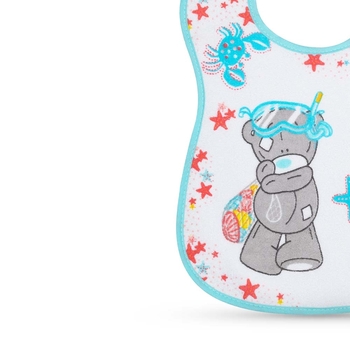 уценка. Нагрудник хлопчатобумажный Baboo Me to You, 3+ мес., белый (11-100) - Pampik - 2