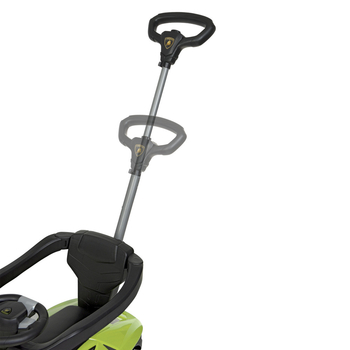 Машинка-толокар Bambi M 3726-5 2 в 1, с родительской ручкой, зеленая (25691) - Pampik - 5