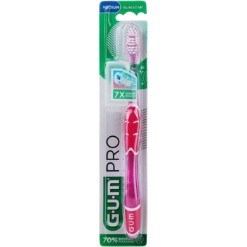 Зубна щітка GUM Pro Full Medium, середньом'яка, в асортименті - Pampik
