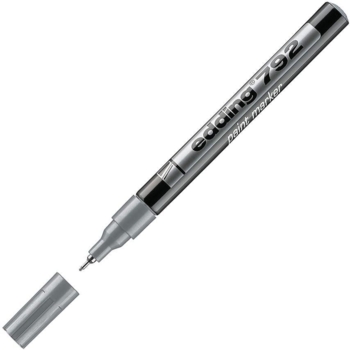 Маркер для декоративных работ Edding Paint тонкий 0.8 мм серебряный (e-792/13) - Pampik