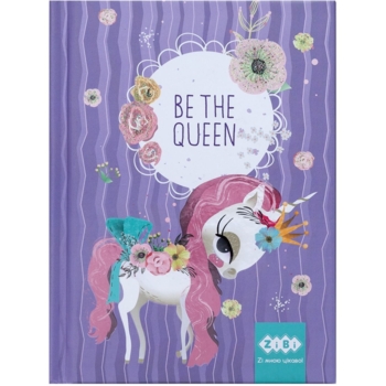 Блокнот ZiBi Be the Queen, А-6, в клітинку, 64 листи, лавандовий (ZB.12713-39) - Pampik