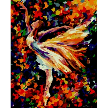 Картина за номерами ZiBi Art Line Балерина 40х50 см (ZB.64207) - Pampik