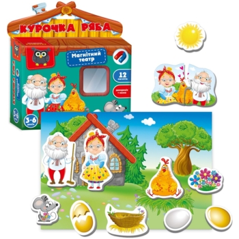 Магнитный театр Vladi Toys Академія розвитку Курочка Ряба укр. язык (VT3206-31) - Pampik - 2