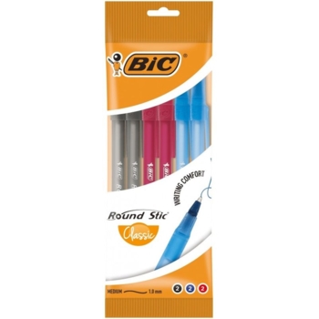 Ручка шариковая BIC Round Stic Classic 6 шт. (929071) - Pampik