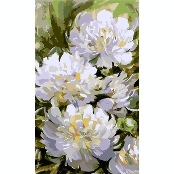 Картина за номерами Santi Білі півонії, 30х50 см (954424) - Pampik