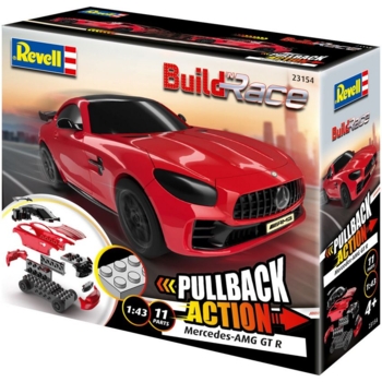 Сборная модель Revell Mercedes-AMG GT R, Red Car, уровень 1, масштаб 1:43, 10 деталей (RVL-23154) - Pampik