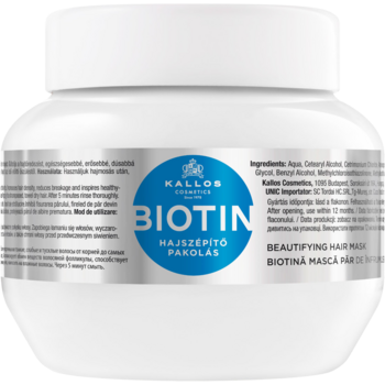 Маска для роста волос Kallos Cosmetics Biotin Beautifying Mask, 275 мл - Pampik
