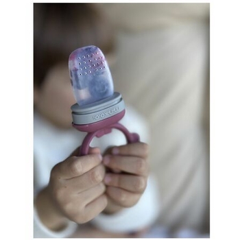 Ніблер силіконовий MinikOiOi Pulps Pinky Pink/Powder Grey (101130005) - Pampik - 2