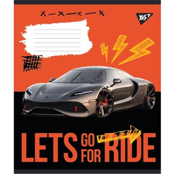 Набір зошитів Yes Lets go for ride, в лінію, 12 аркушів, 25 шт. (766544) - Pampik