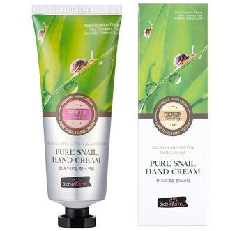 Крем для рук Skinpastel Premium Pure Snail, увлажняющий, 100 мл - Pampik - 2