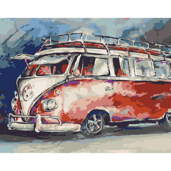 Картина за номерами ArtCraft Легендарне авто 40x50 см (12500-AC) - Pampik