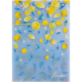 Папка-уголок Yes Lemon, A4, на резинке (491950) - Pampik