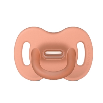 Пустушка силіконова Suavinex, фізіологічна, 6-18 міс., помаранчева (307278) - Pampik