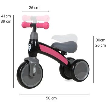 Біговел дитячий Qplay Sweetie Pink (B-401SweetiePink) - Pampik - 4