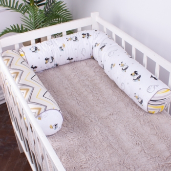 Защитные валики-бортики MirSon Kids Time 18-0003 Pinokio, белые, 2 шт. - Pampik