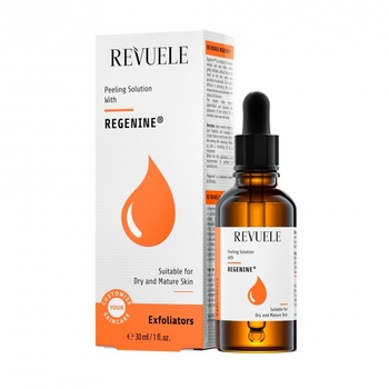 Сироватка для обличчя Revuele Peeling Solution Regenine з регеніном, 30 мл - Pampik