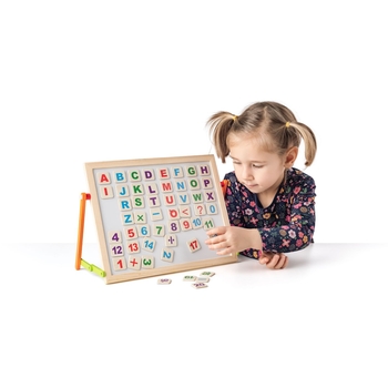 Двостороння дошка Woody ABC з магнітними літерами (90107) - Pampik - 5