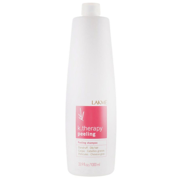 Шампунь Lakme K.Therapy Peeling Shampoo Oily Hair, від лупи, для жирного волосся, 1000 мл - Pampik