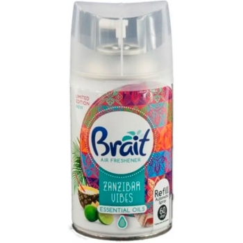 Змінний балон для автоматичного ароматизатора повітря Brait Zanzibar Vibes, 250 мл - Pampik