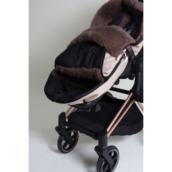 Конверт теплий Kaiser Toffee з натуральної овчини, пісочний меланж (6512574) - Pampik - 10