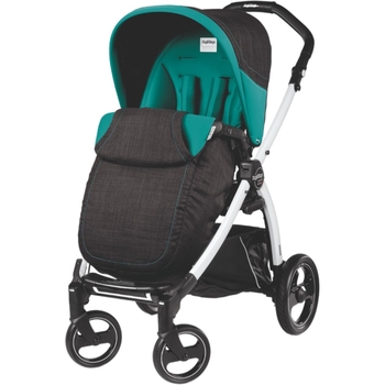 Прогулянкова коляска Peg-Perego Book Plus блакитна з чорним (PACK04-00000000007) - Pampik